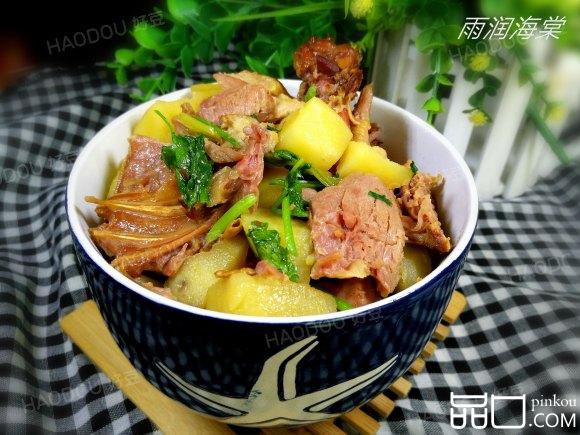 土豆炖鸭架