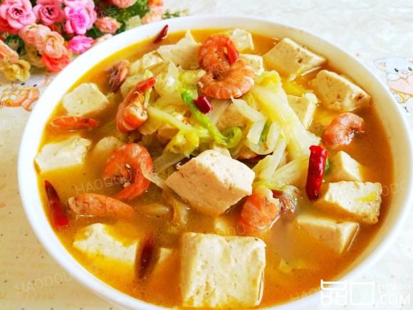 蛎虾白菜炖豆腐