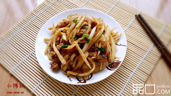 茭白丝炒肉片