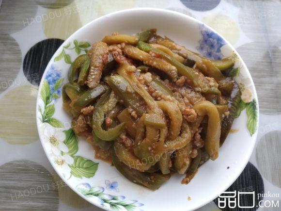 番茄肉末酱茄条