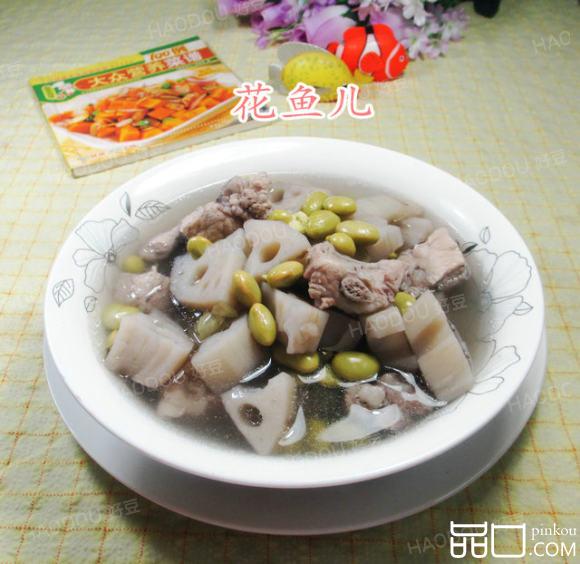 毛豆莲藕排骨汤
