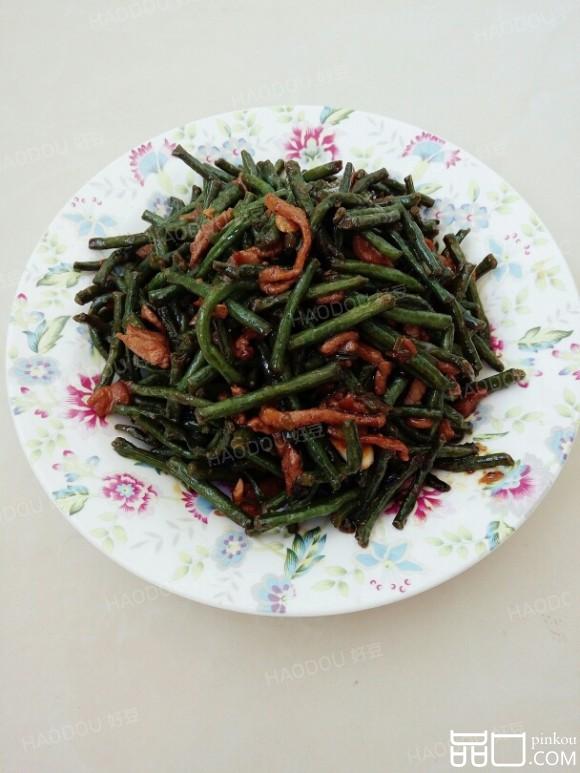 肉丝炒豇豆