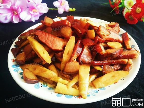 细笋炒腊肉