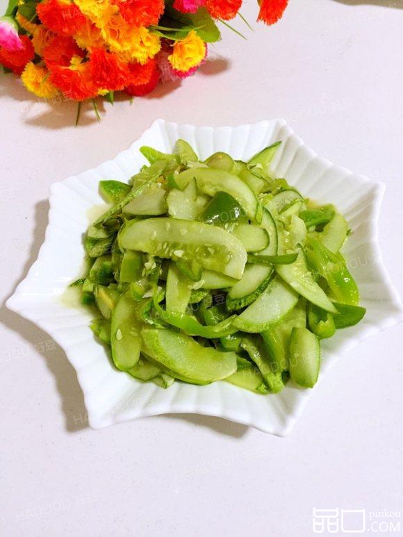 青椒炒地黄瓜
