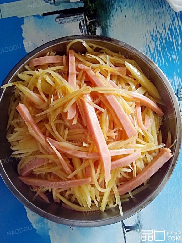 土豆丝炒火腿