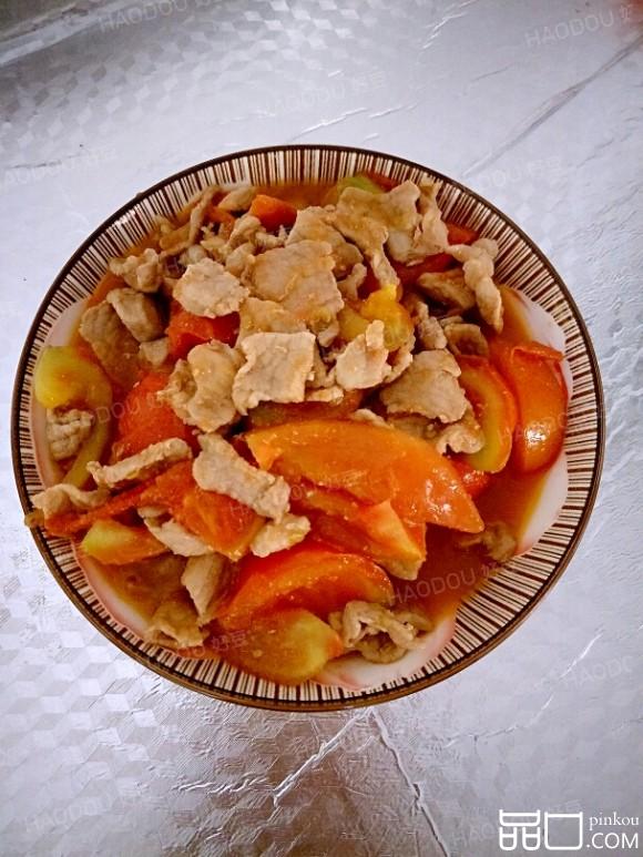 猪肉炒番茄