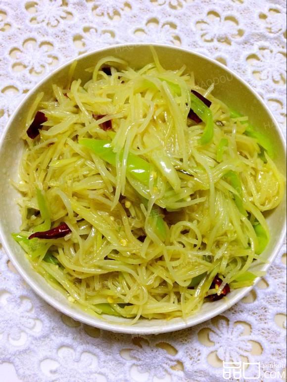 青椒炒土豆丝