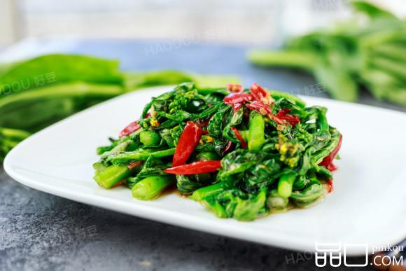 蚝油炒迟心菜