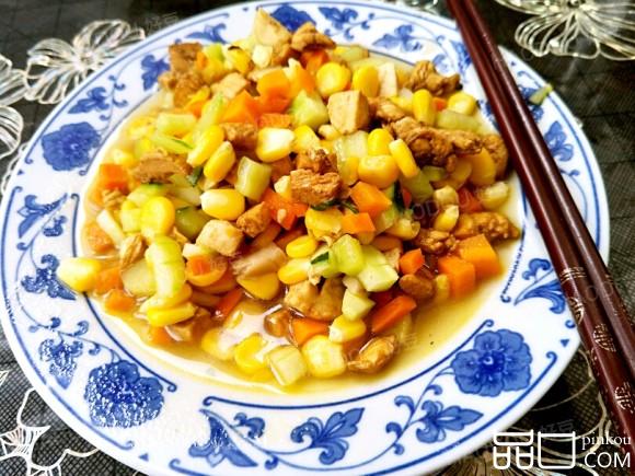 玉米鸡丁