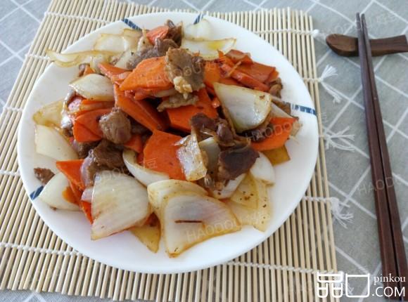 洋葱胡萝卜炒肉