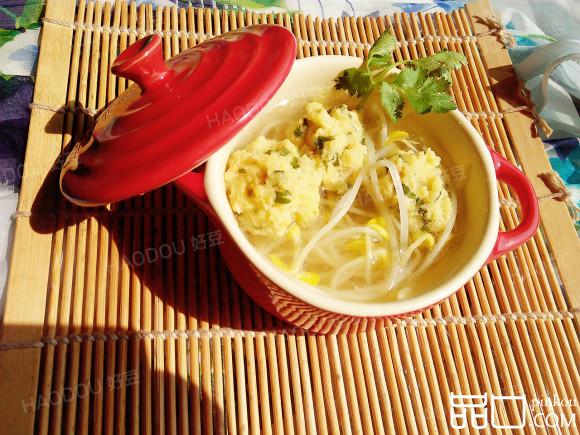 豆芽丸子汤