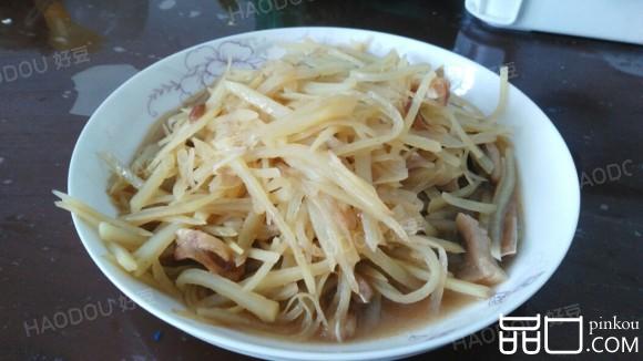 土豆丝炒猪脸