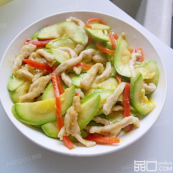 西葫芦炒瘦肉