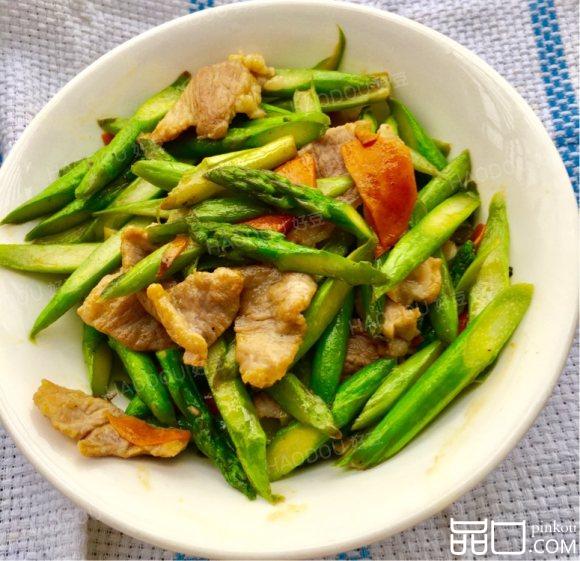 芦笋滑肉片