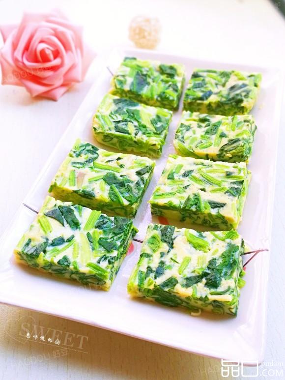 菠菜鸡蛋糕