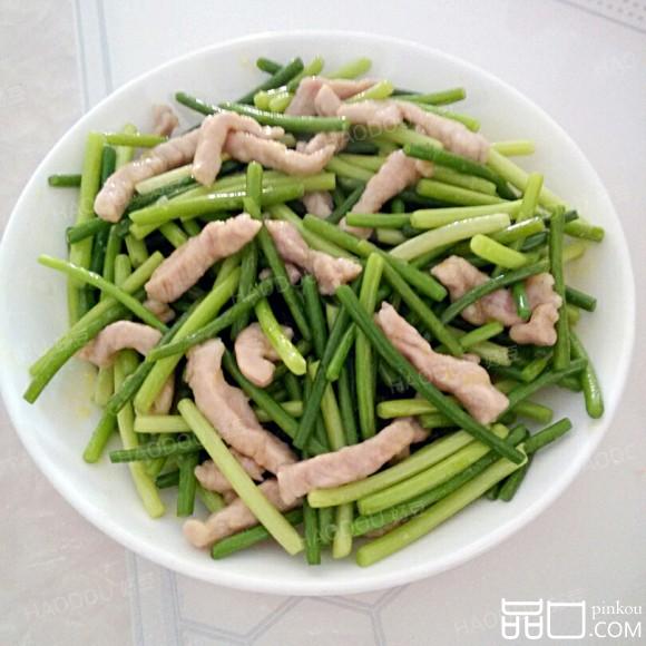 蒜台炒肉