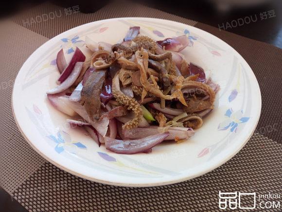 洋葱炒羊杂碎