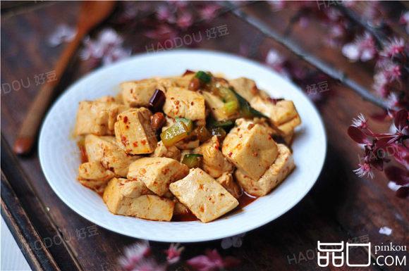 黄瓜丁烧豆腐