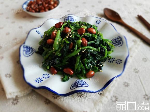 果仁芝麻菠菜