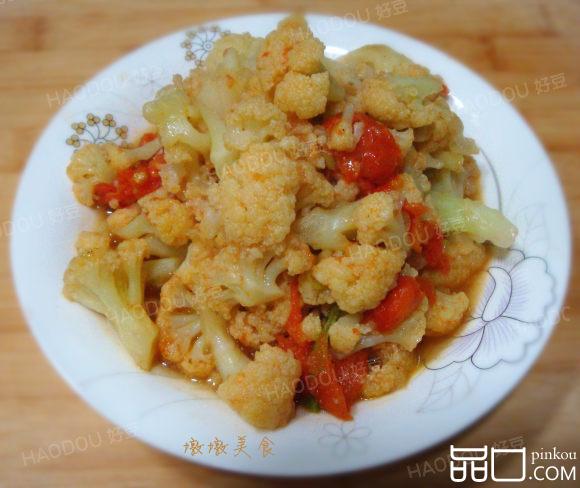 菜花炒西红柿