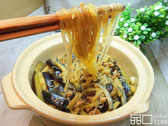 照烧茄子肉末粉丝