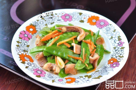 荷兰豆炒鱿鱼