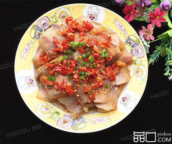 剁椒腐竹蒸腊肉