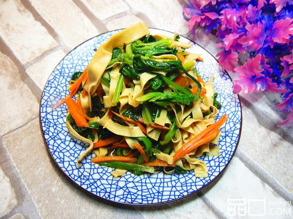 菠菜凉拌豆皮