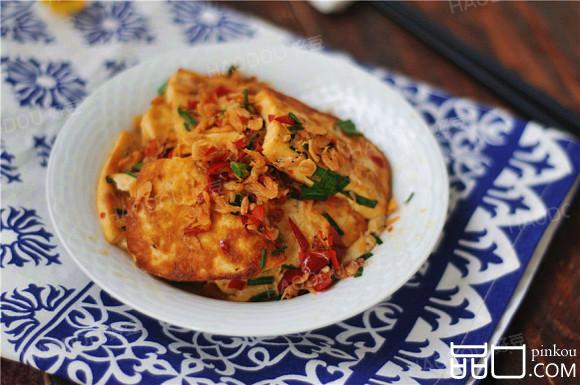 虾皮煎豆腐