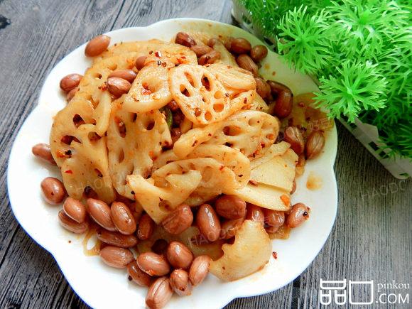藕凉拌花生米