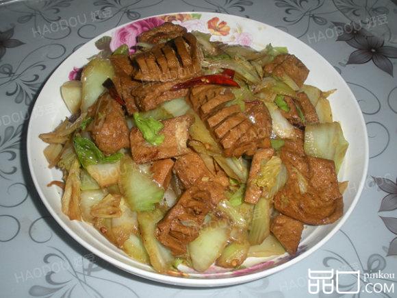 炝炒白菜豆制品