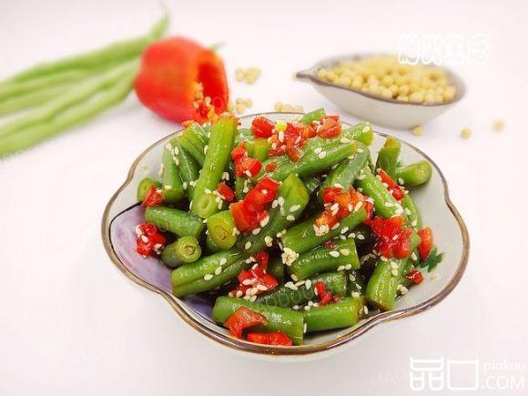 芝麻葱油豆角