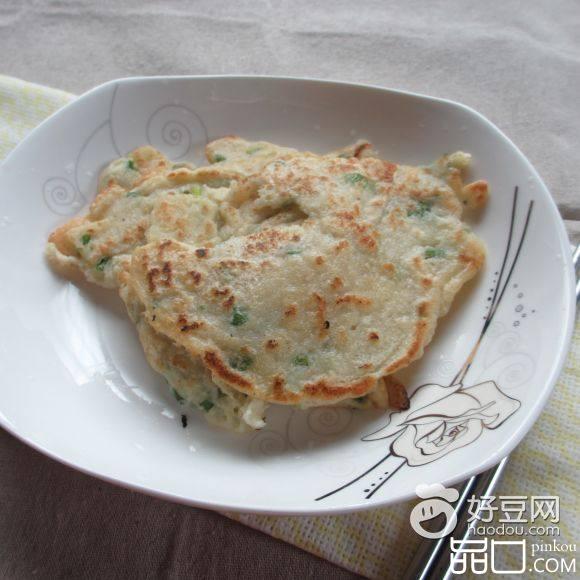 豆渣葱饼