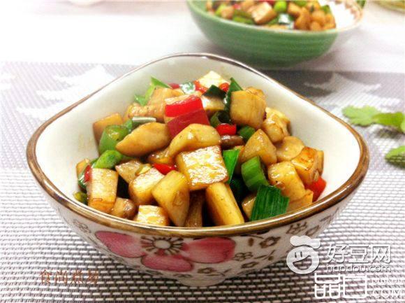 香辣杏鲍菇丁