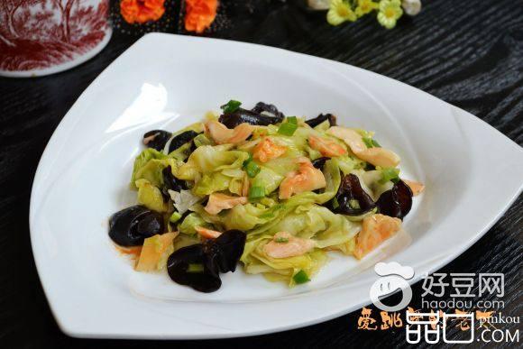 辣味杏鲍菇炒手撕包菜