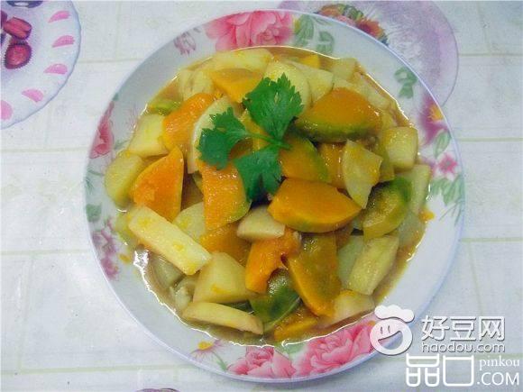 土豆焖南瓜