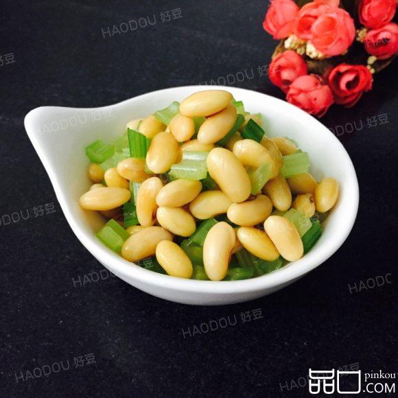 凉拌黄豆