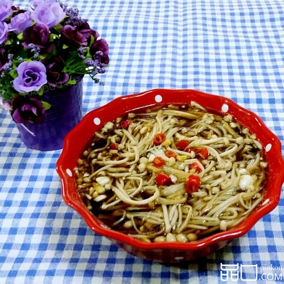 捞汁金针菇