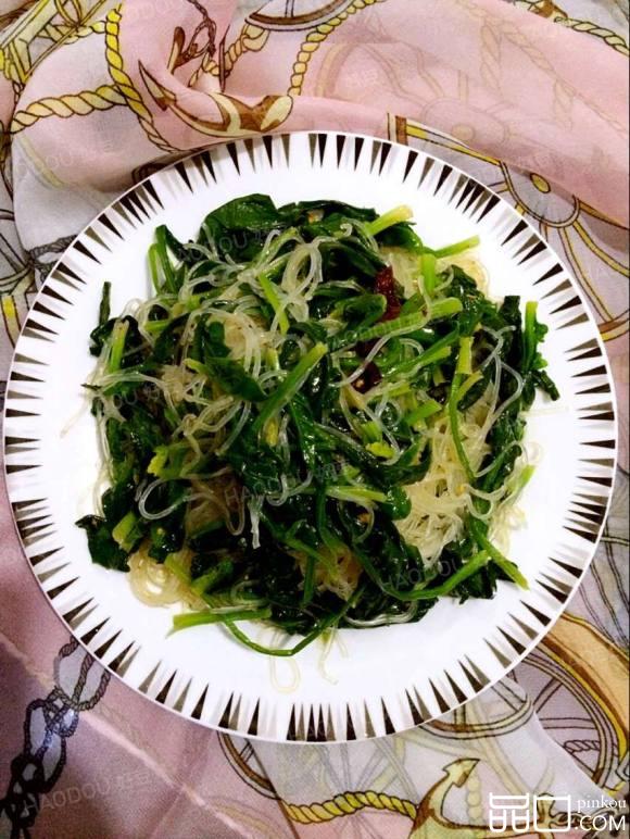 凉拌菠菜粉丝