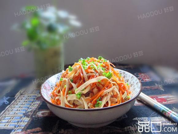 凉拌萝卜豆皮丝