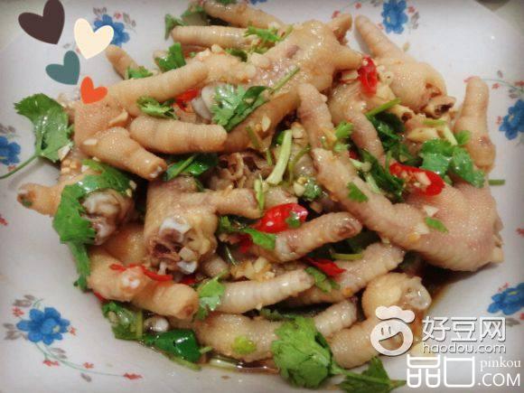 蒜香辣味鸡爪
