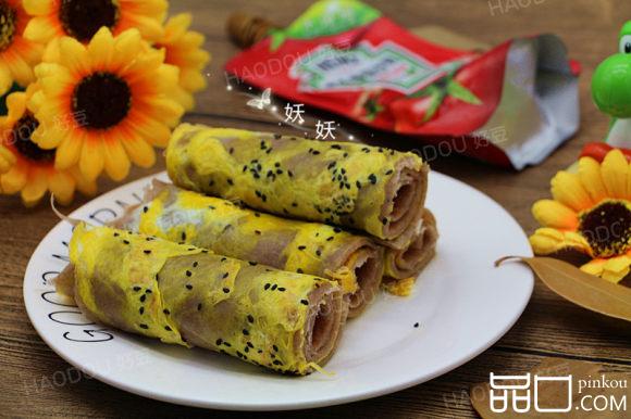 褐麦鸡蛋饼