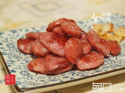 蒜片煎香肠