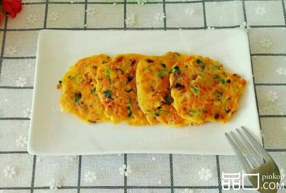 牛肉香菇胡萝卜鸡蛋饼