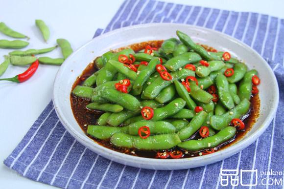 麻香酸辣毛豆
