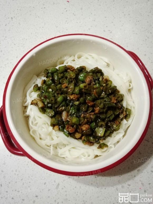 豆角肉末打卤面