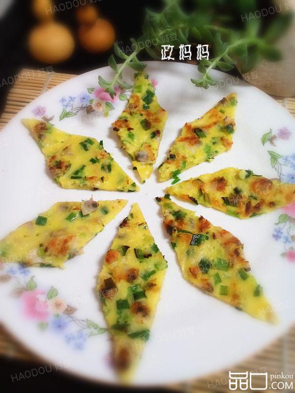 韭菜蛤蜊饼