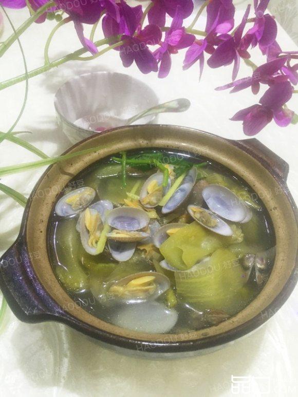 咸菜花蛤汤