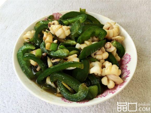 青椒鱿鱼花