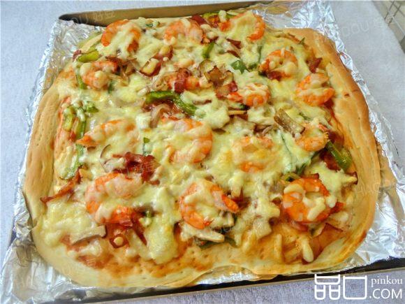 虾仁批萨
